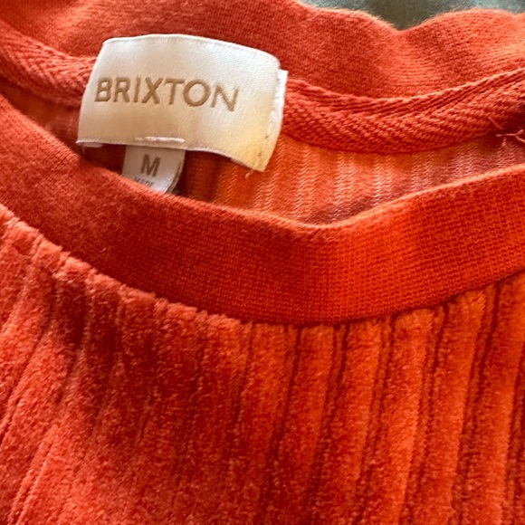 BRIXTON DAZED CREW IN PHOENIX ORANGE - Picture 4 of 5